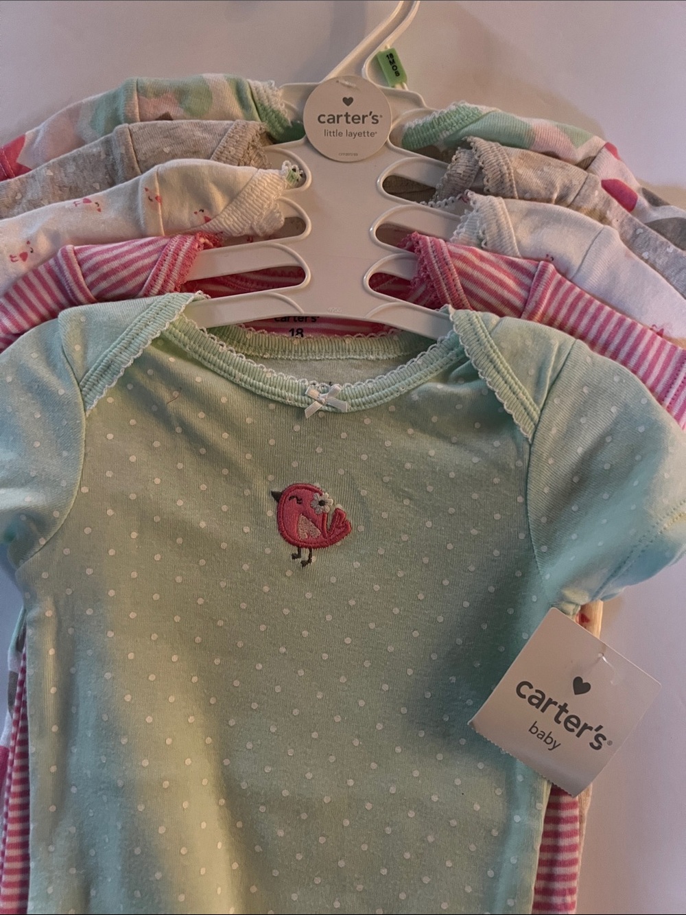 5 piece Carter's Baby Bodysuit Set